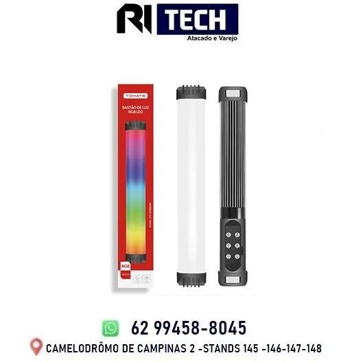 Mini Bastão De Luz Led Rgb Recarregável Fotografia Video