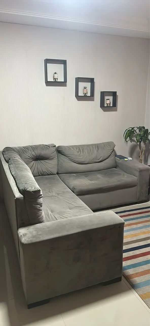 Sofá de canto 2x2m 85 cm profundidade 
