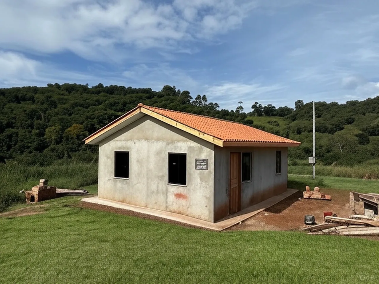 Chácara com Casa Nova, Rio do Salto, 30 min de Cascavel, Rio para pesca, Água e Luz.