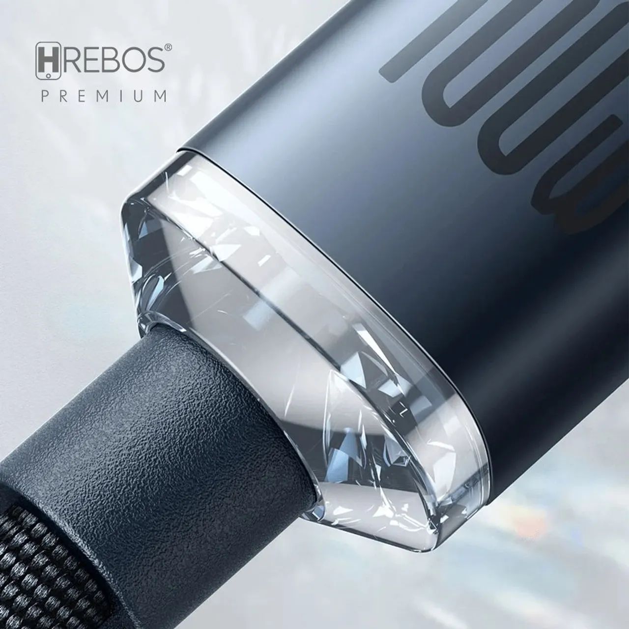 HREBOS Luxury Acrylic Braided USB Type-C or iOS Cable – 1 Meter64617795514498124