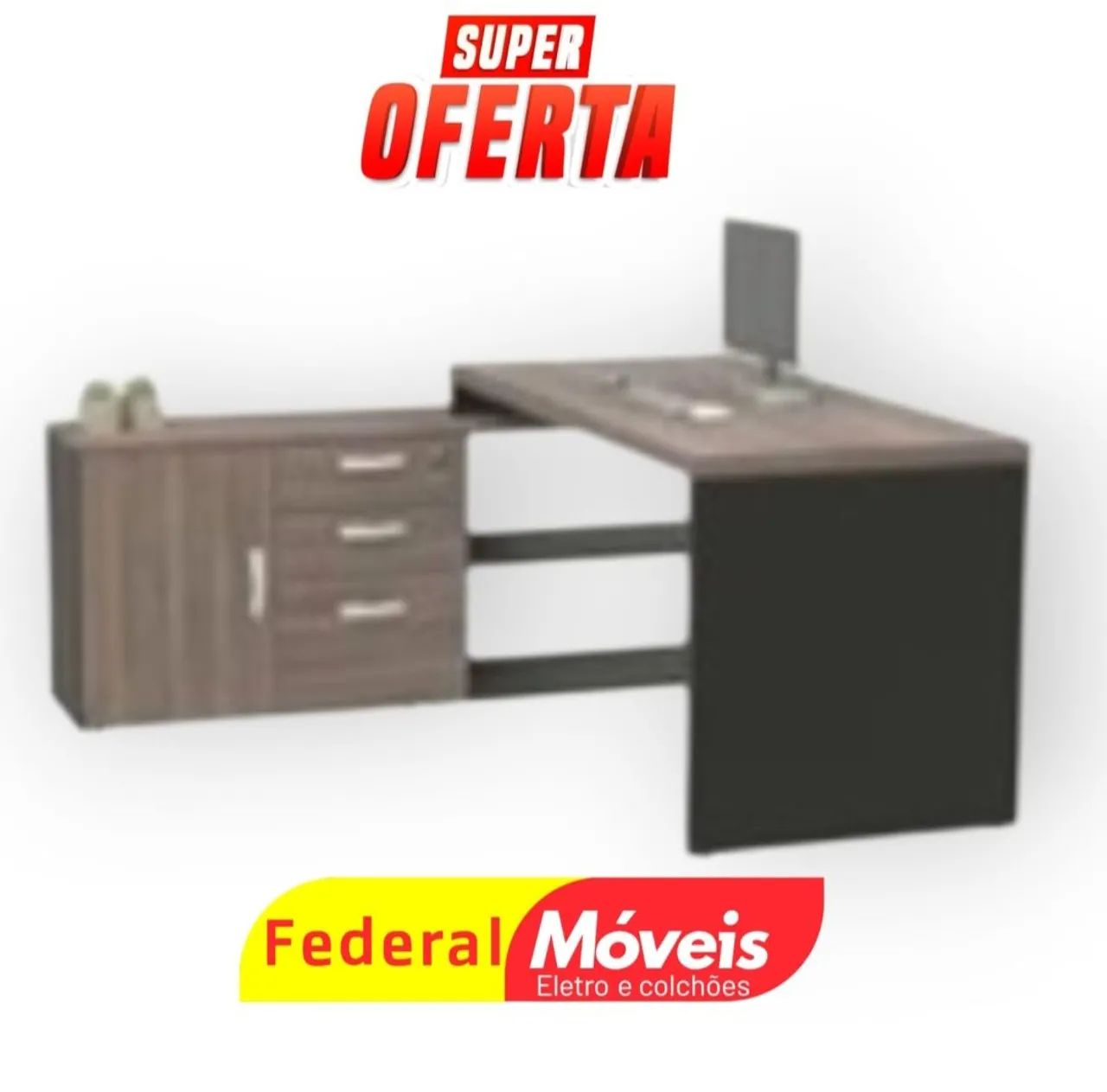 Mesa para Escritório 0,77x1,69x1,61 -Prática e perfeita para seu ambiente de trabalho