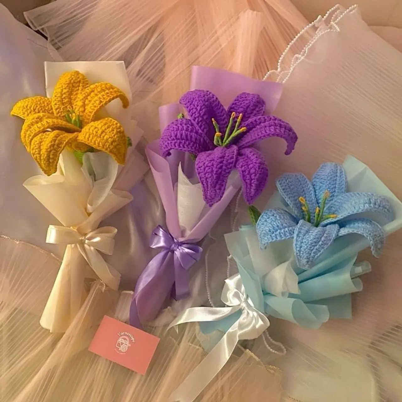 Buquê de Flores de Crochê