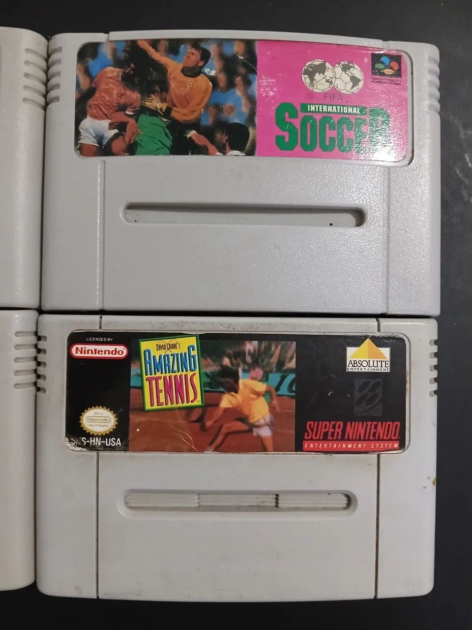 Lote Fitas Jogos Super Nintendo Famicon - Soccer Shootout, Super Soccer Champ e mais - Foto 2