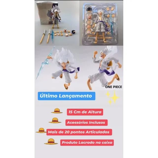 Bootleg - luffy Sh figuarts - action figure one piece - Foto 3
