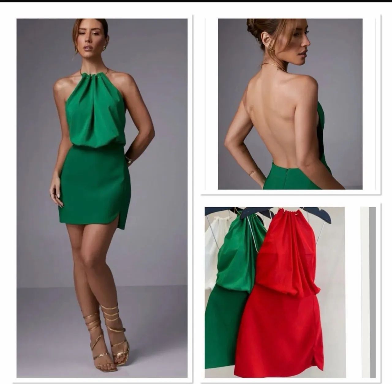 Vestido cor vermelha novo 