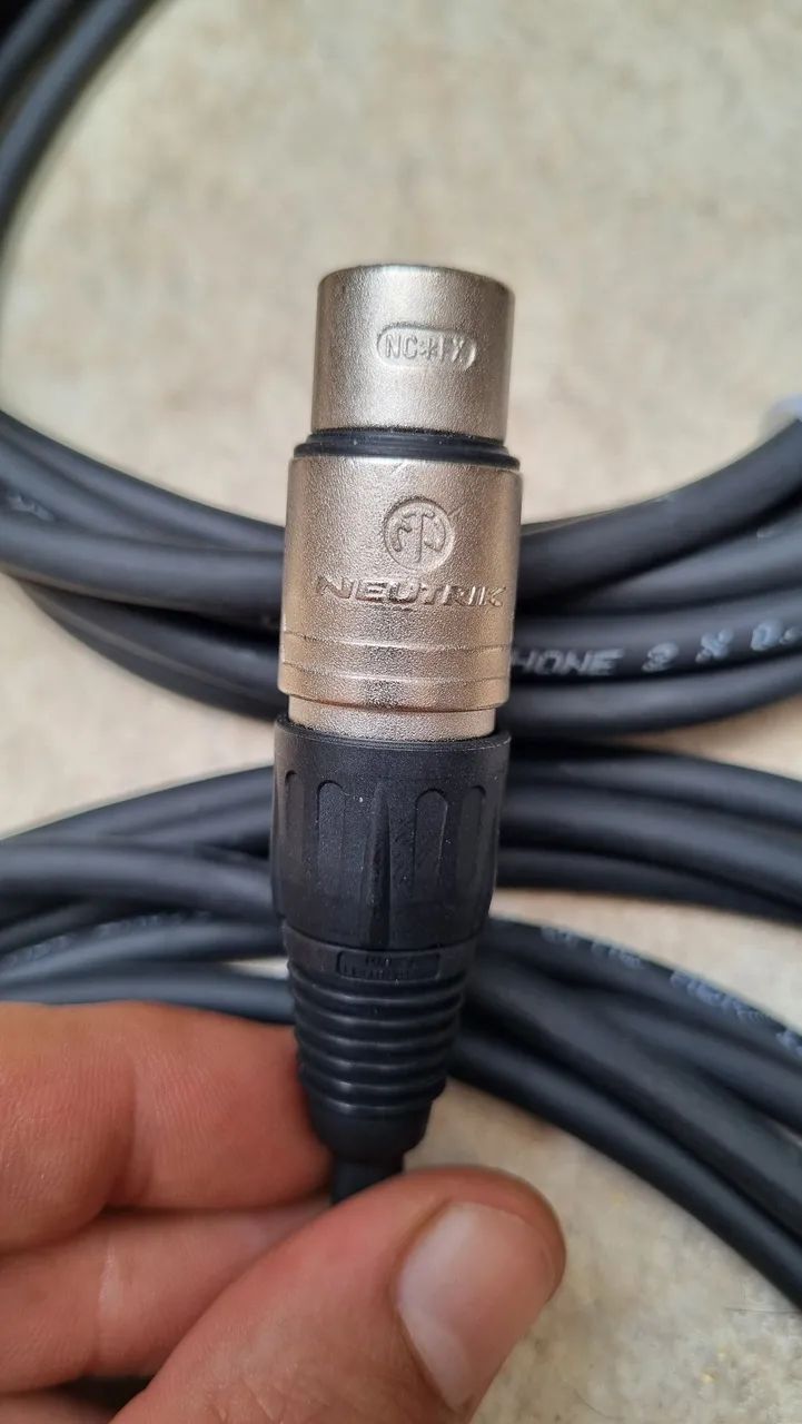  Cabos xrl microfone conectores neutrik 4 UNIDADES - Foto 2