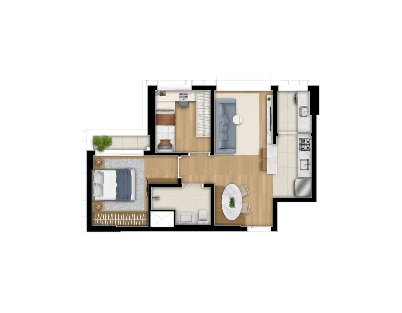 PLANTA 50m²