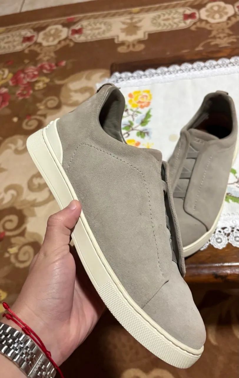 Tênis Zegna triple stitch