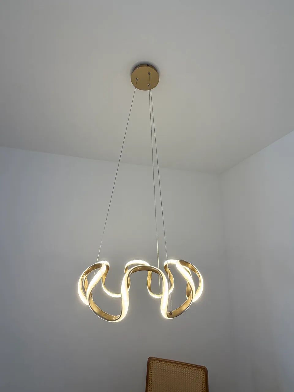 Lustre pendente dourado moderno  - Foto 3
