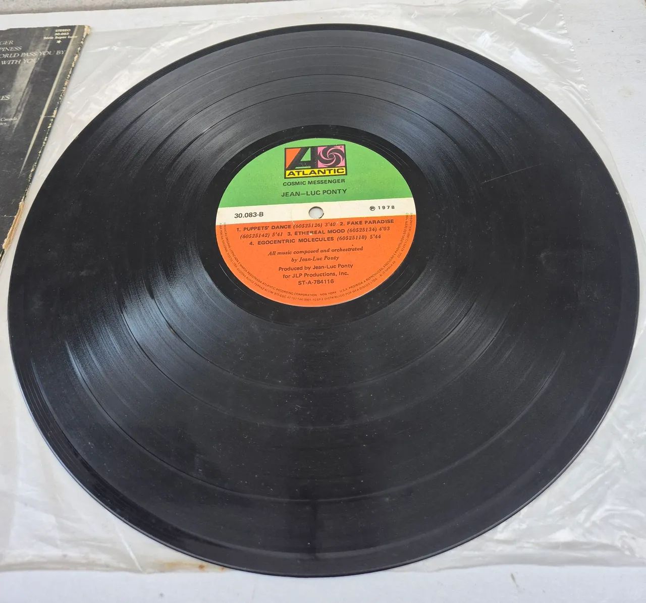 LP Jean Luc Ponty Cosmic Messenger - Foto 3