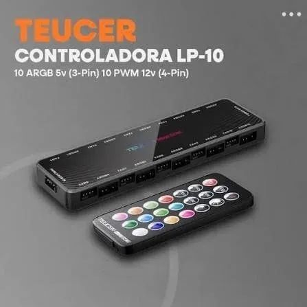 Controladora Teucer 10 portas 2 em 1 ARGB