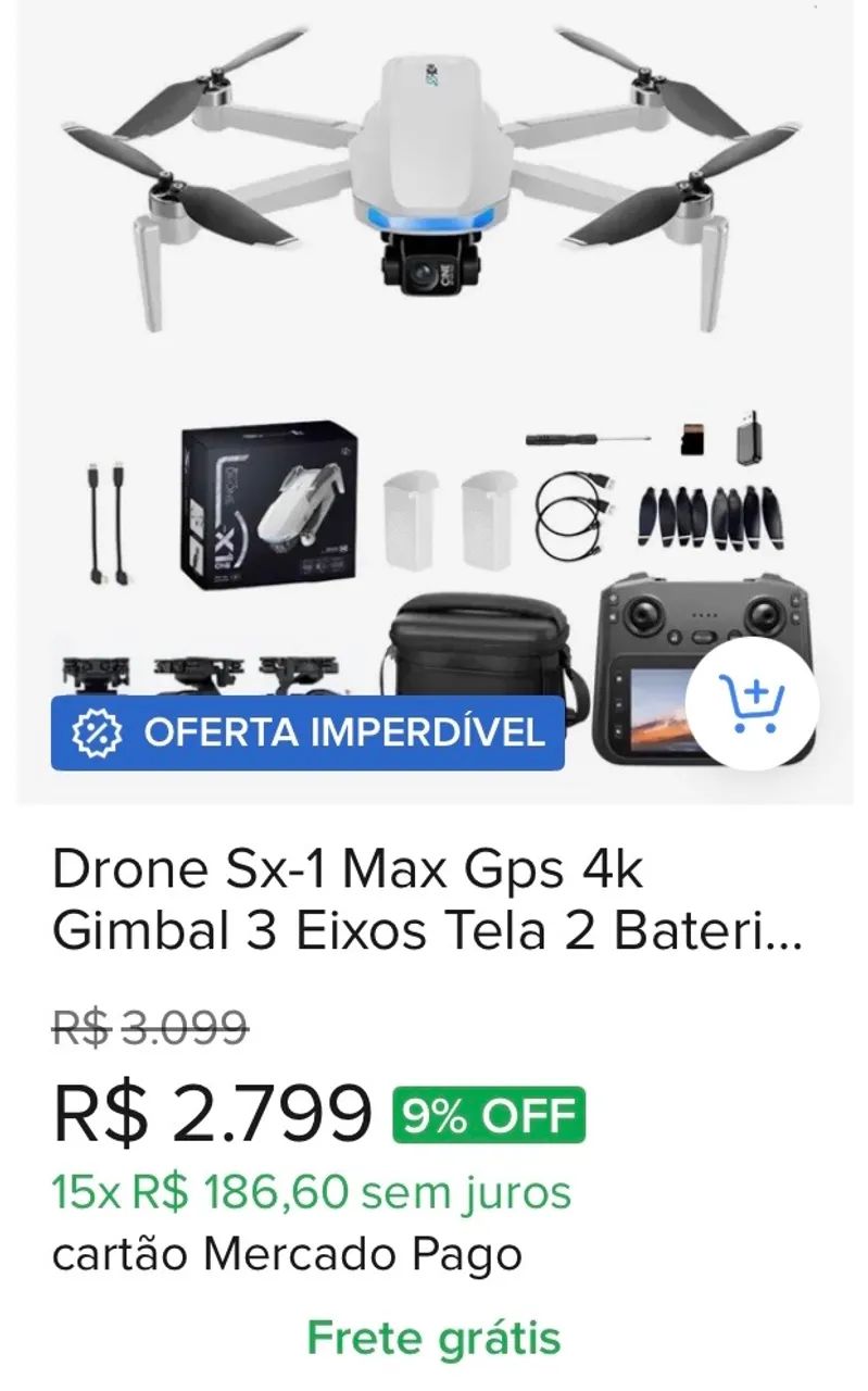 Drone Sx1 profissional  - Foto 2