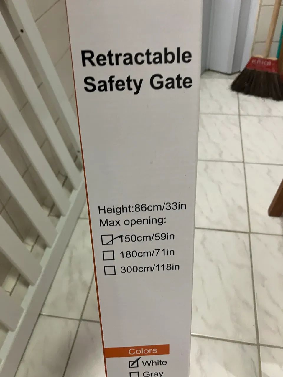 Grade de proteção retrátil 86x150cm - Foto 3