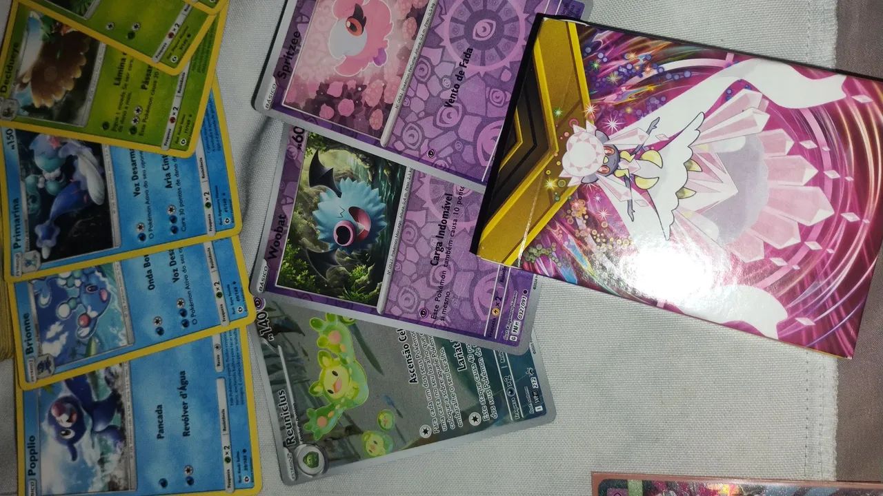 Coleção cartas pokémon: deck: Mega diancie, primarina e decidueye + avulsas  - Foto 5