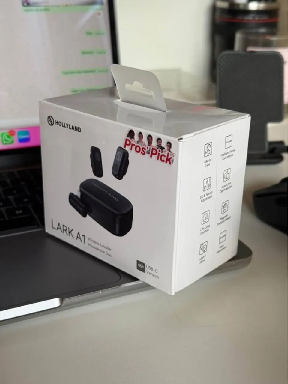 Microfone de Lapela Hollyland A1 - USB-C com case - LACRADO - Foto 3