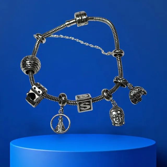 Pulseira Berloqueira com 06 Berloques - Foto 3