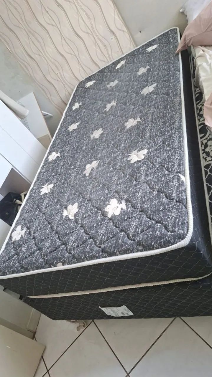CAMA BOX SOLTEIRO GAZIN, USADA. - Foto 2