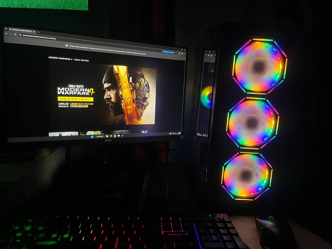 PC GAMER COMPLETO RYZEN 33200G VEGA 8 - Foto 5