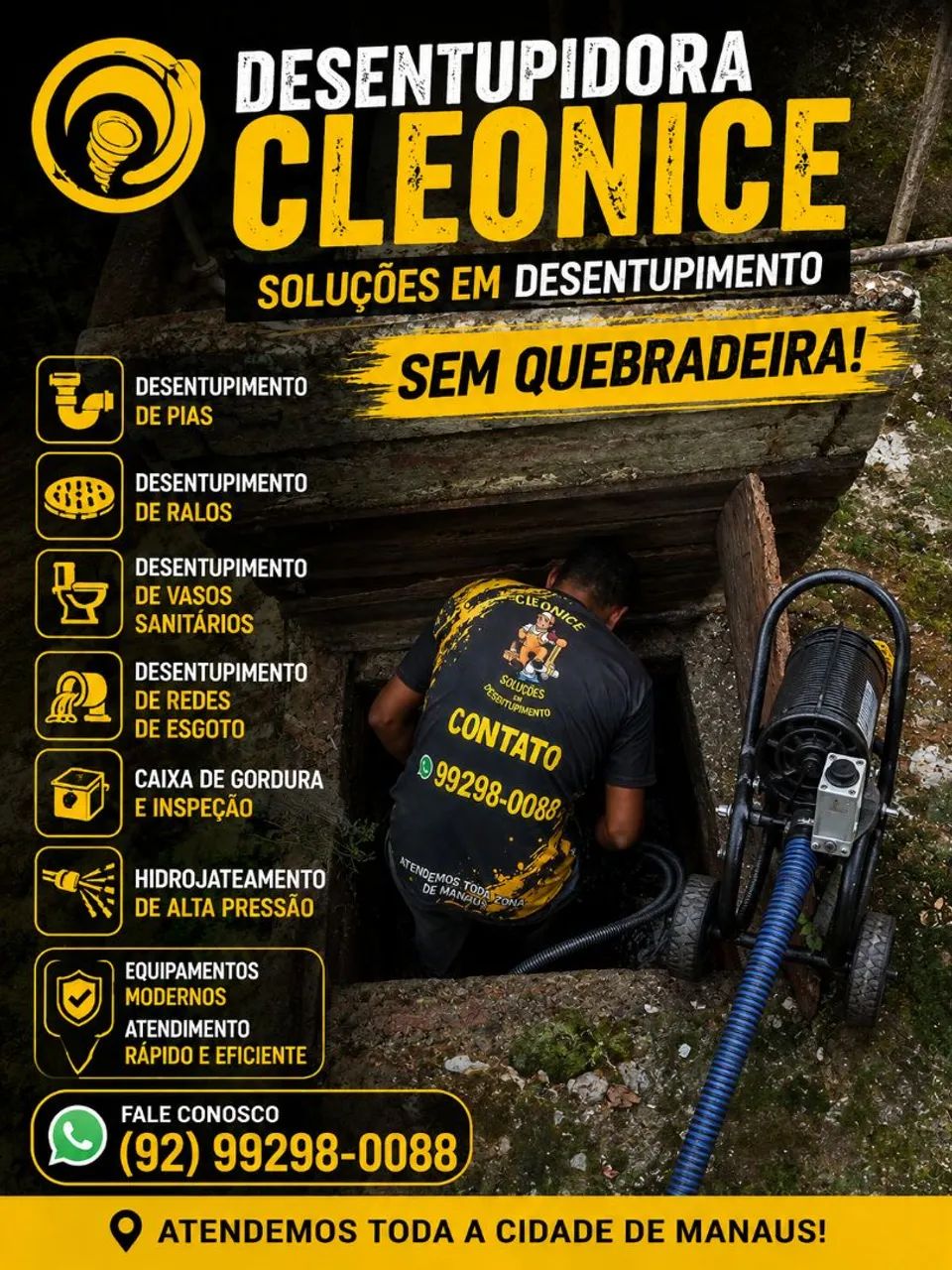 Desentupidora cleonice pias ralos vaso caixa , desentupimento em geral,desentupidor 24:HRS - Foto 2