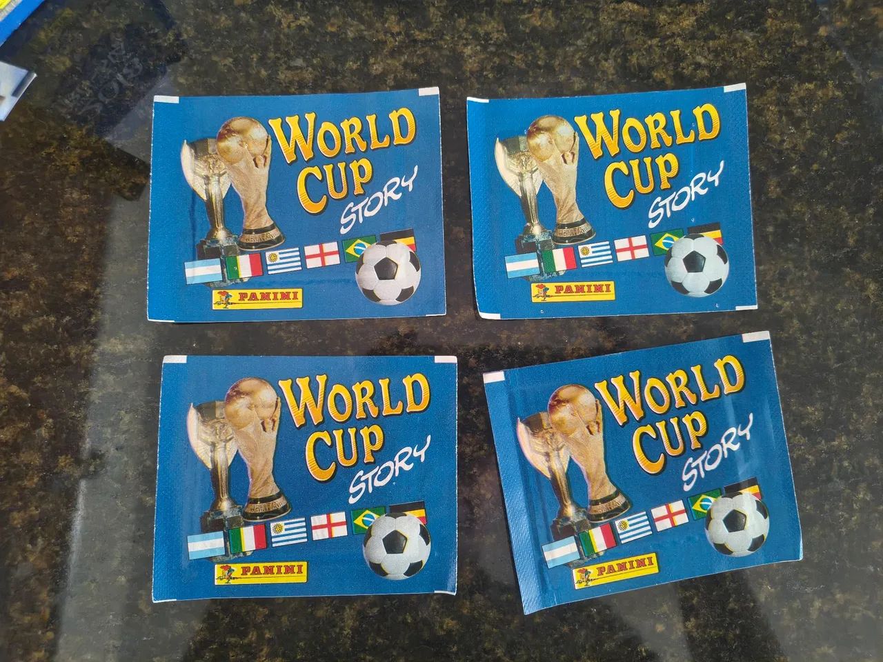Kit 4 pacotes figurinhas World Cup story 1994