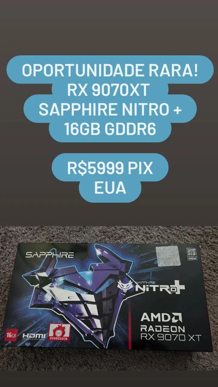 Rx 9070XT SAPPHIRE NITRO +