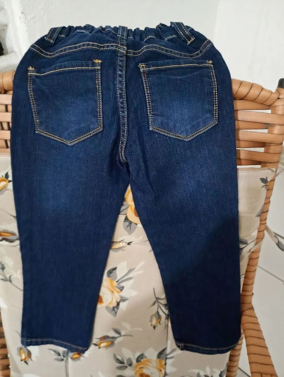 Calça jeans infantil Azul  - Foto 2