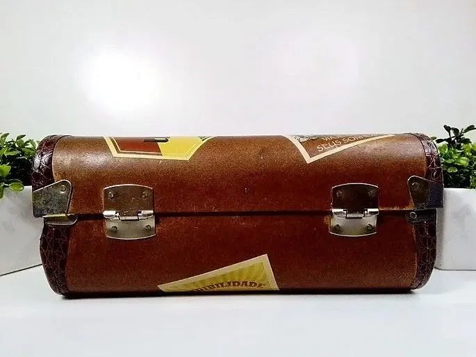 Maleta Vintage em madeira compensada. - Foto 3