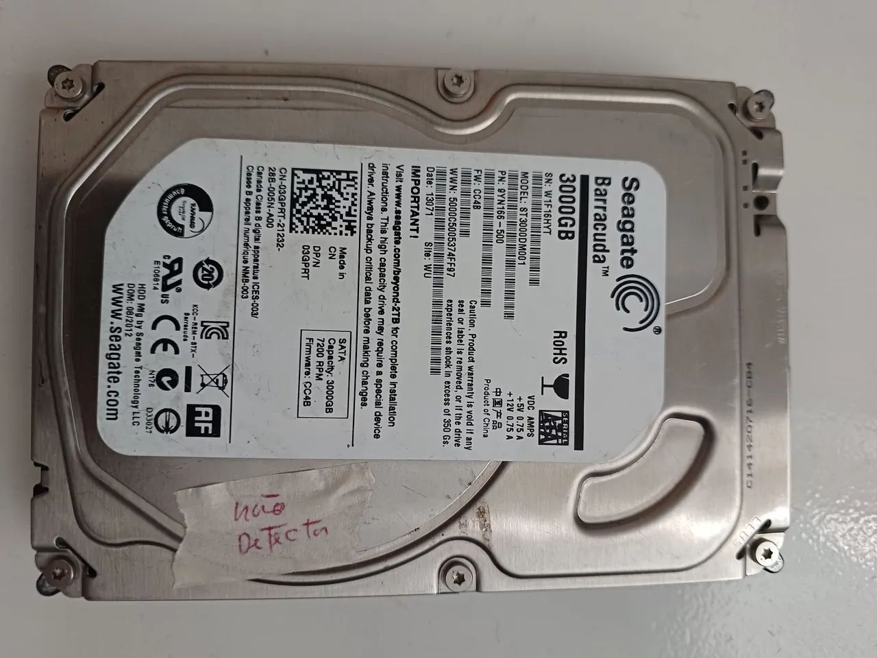 Hd seagate 3tb defeito não detecta  - Foto 5