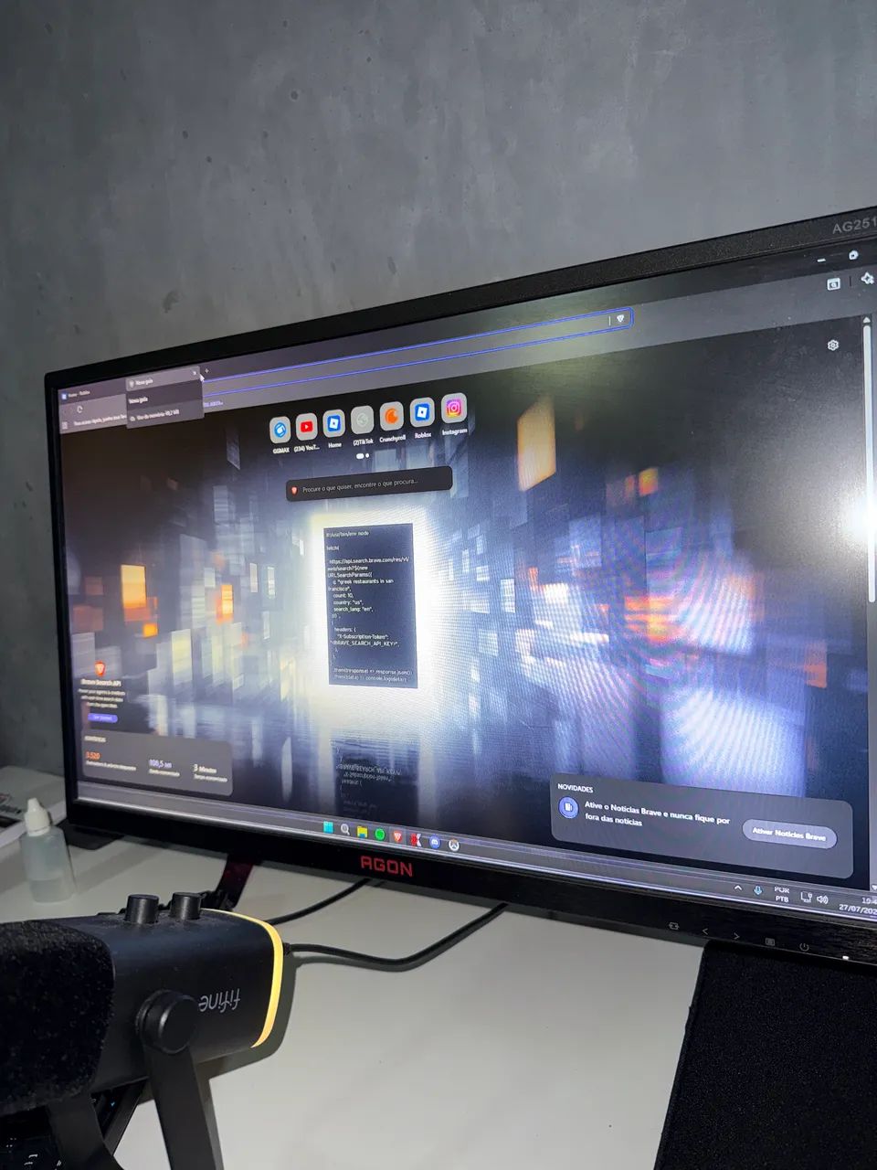 Monitor 240hz 0.5MS AOC AGON (descrição) - Foto 3