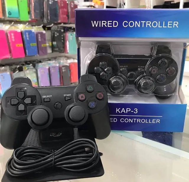 controle de ps3 com fio 