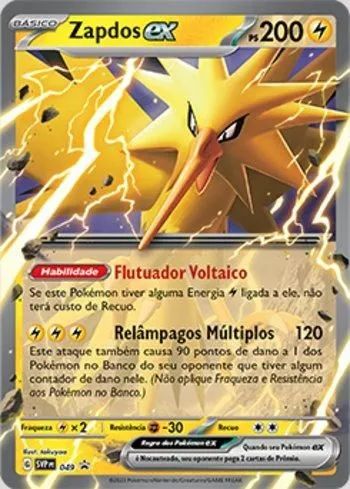 Carta Pokemon Zapdos ex (049/?) Oversize 