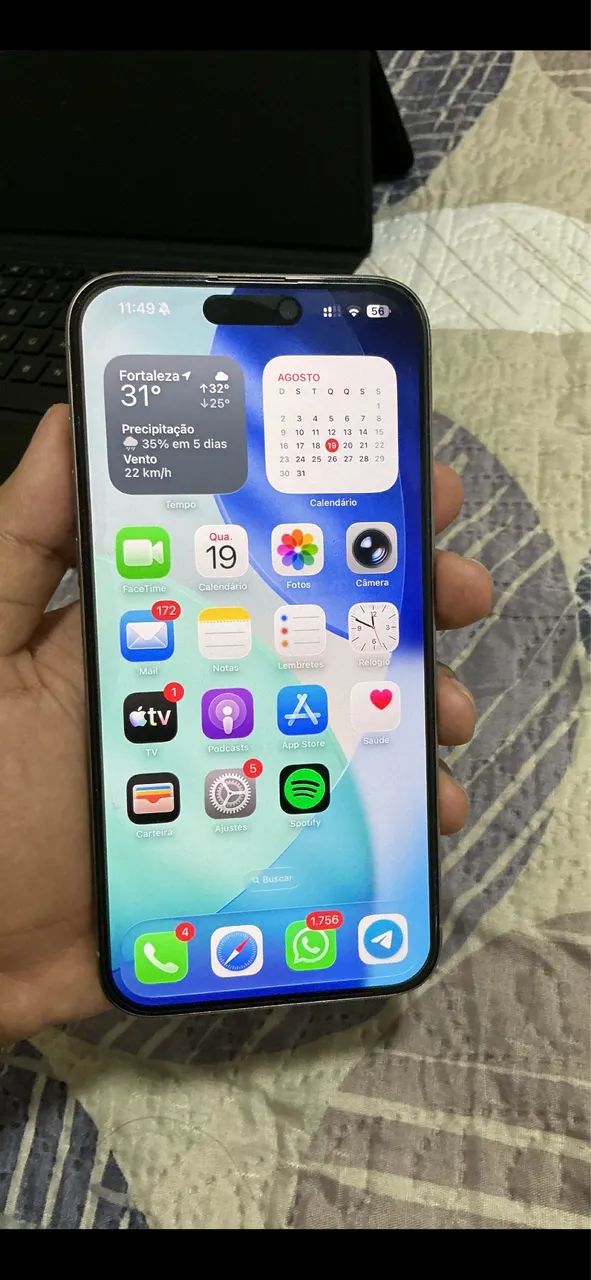 iPhone 15 Pro Max 256Gb Titânio Natural 100% original ZERO - Foto 5