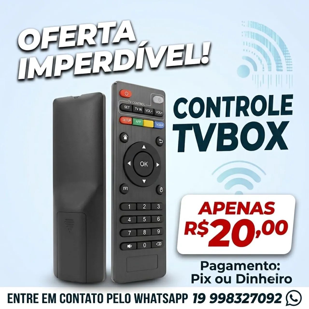 Controle tvbox