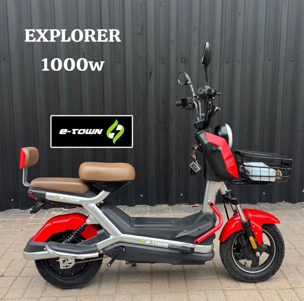 Scooter Elétrica Explorer vermelho 1000w - Foto 2