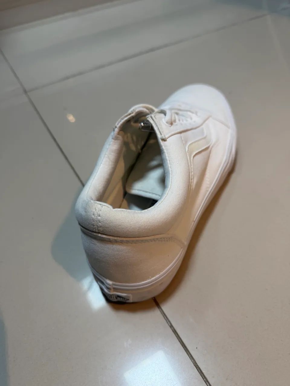 Tênis Vans Tecido Branco 43 - Foto 4