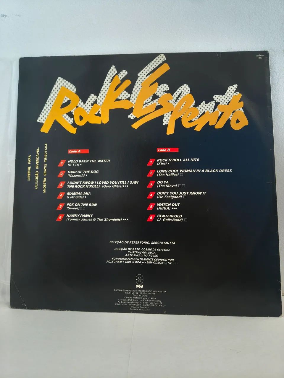 LP vinil Rock Esperto, Somlivre, 1983 - Foto 2
