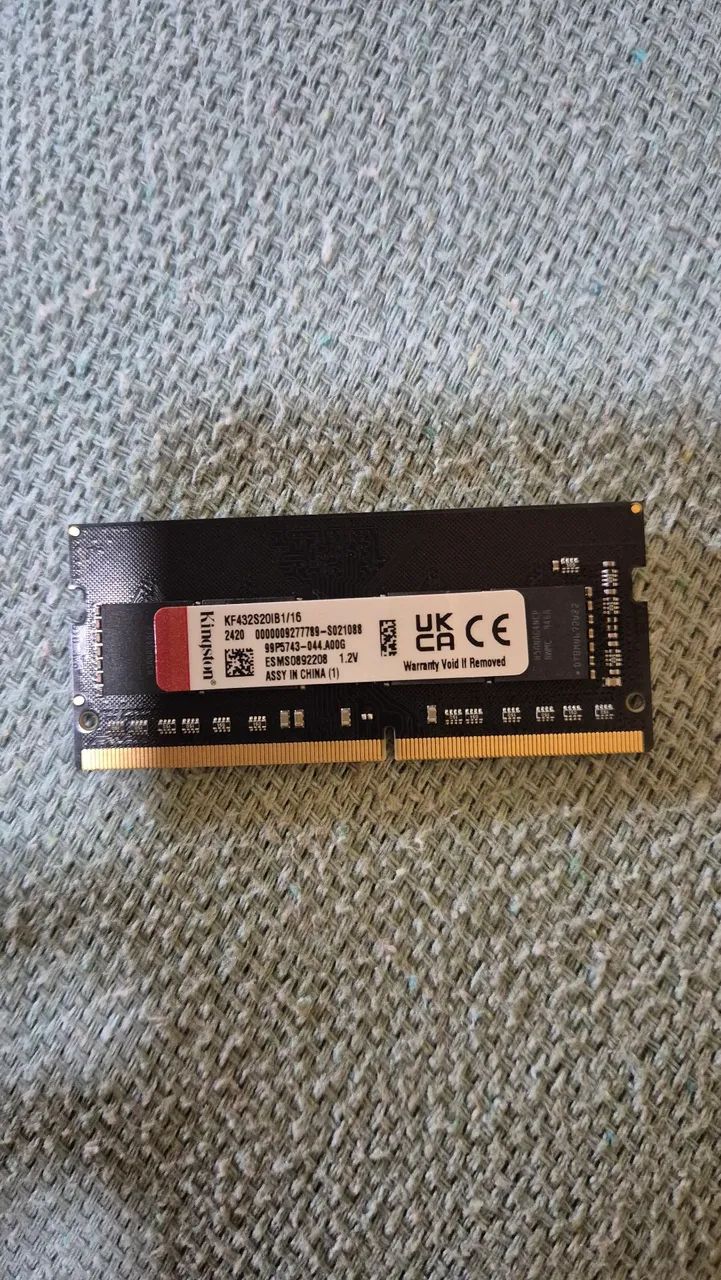 Memória Ram notebook