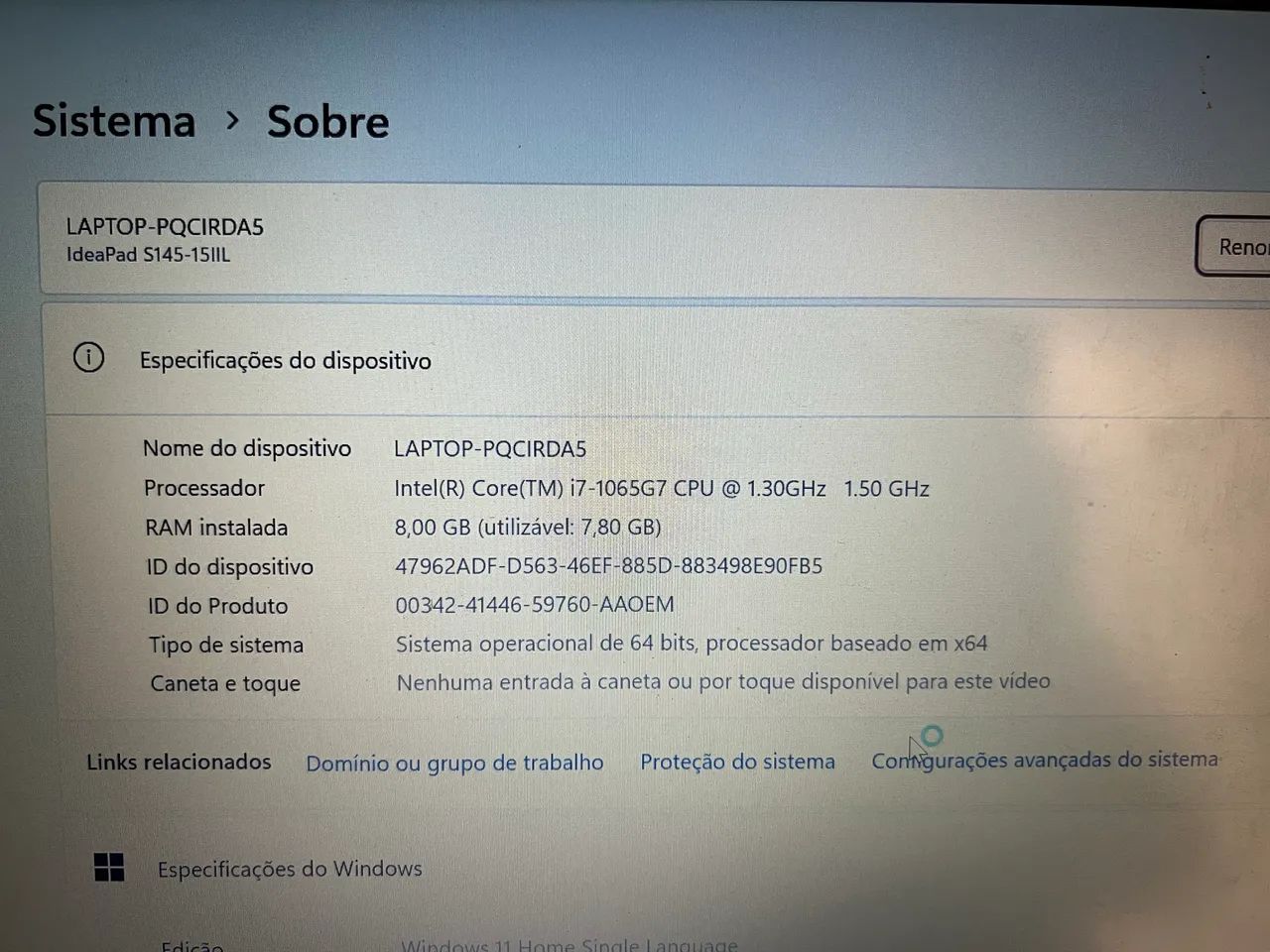 Notebook ideapad S145 - Lenovo  - Foto 4