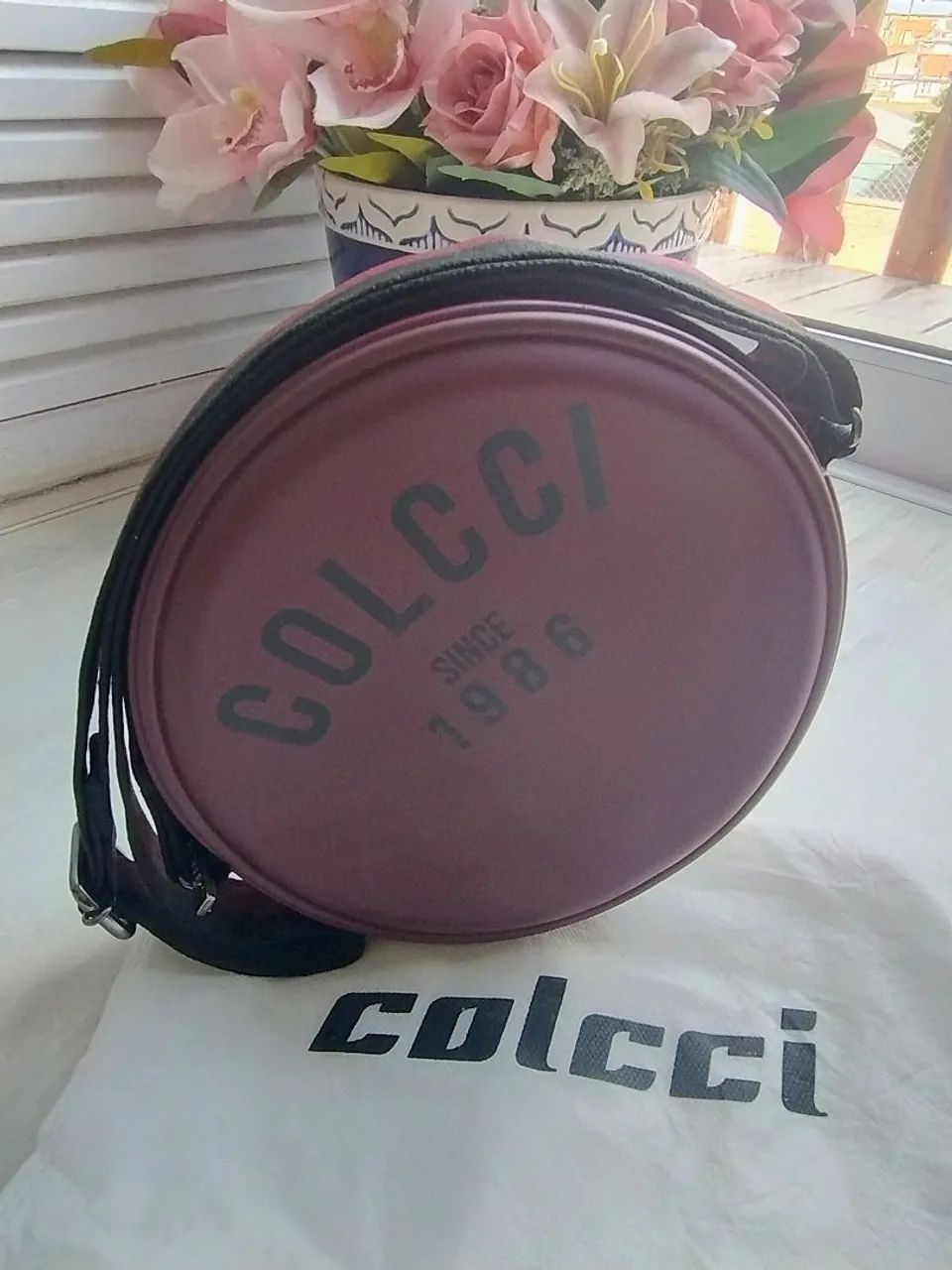 Bolsa transversal Colcci bordô 