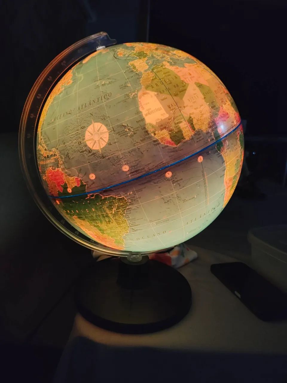 Globo terrestre luminoso 