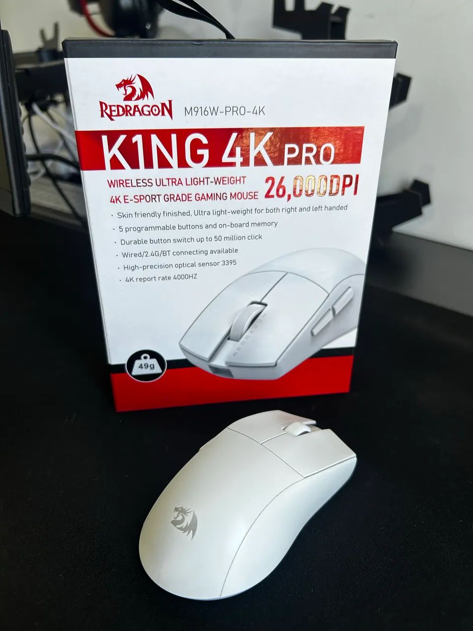Mouse Redragon King 4K PRO - Foto 3