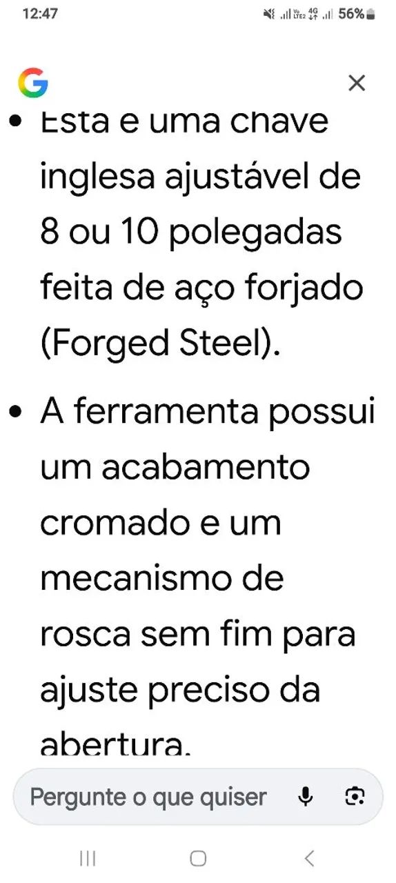 Chave inglesa em 8 polegadas  - Foto 4