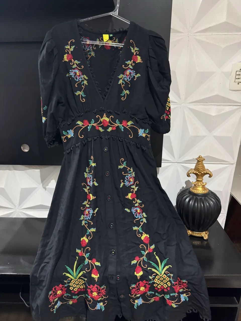 Vestido farm bordado 