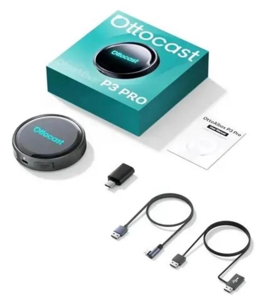 TV Box Para Carro - Ottocast P3 Pro Air Box Carplay - 128GB/8GB