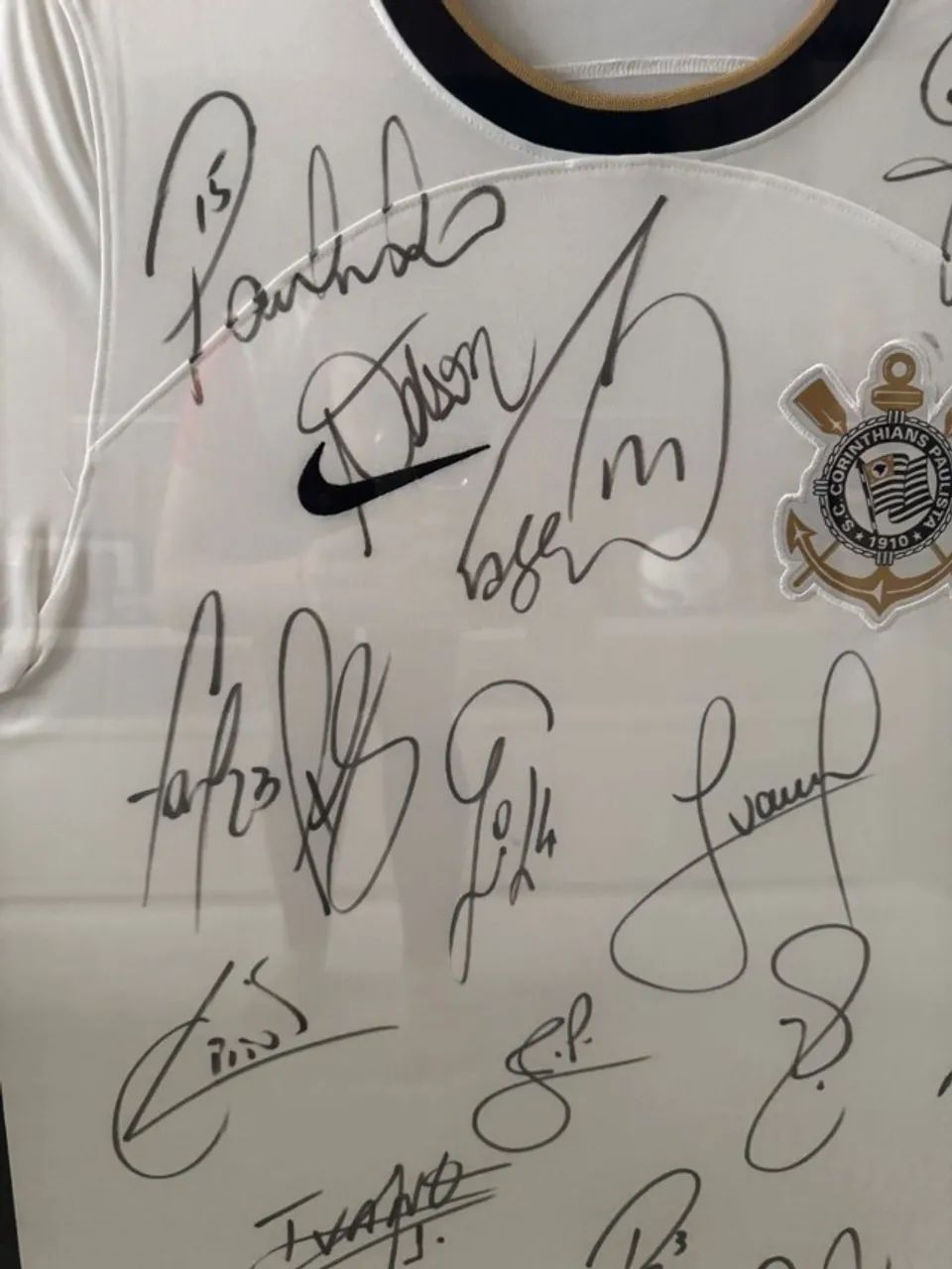 camisa corinthians autografada - Foto 3