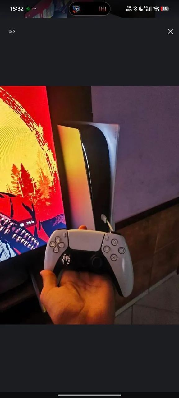 Playstation 5 fat com disco - Foto 2