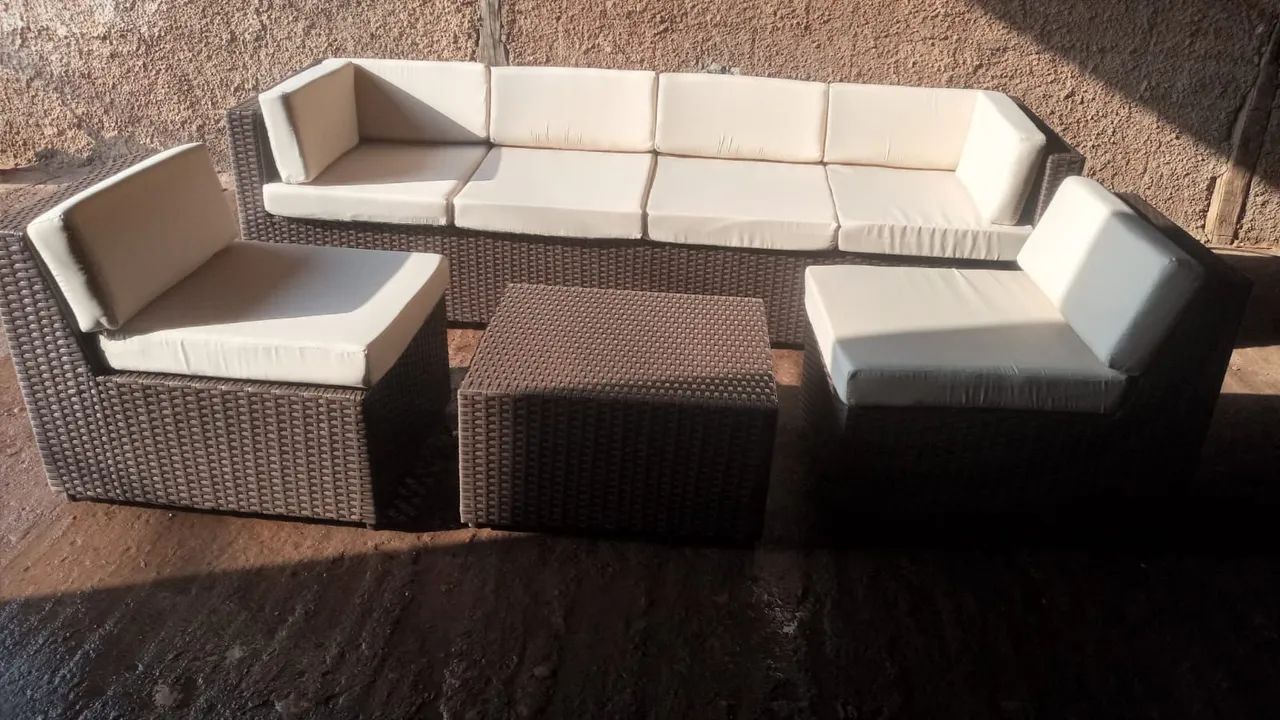 Conjunto de sofá com 6 lugares 