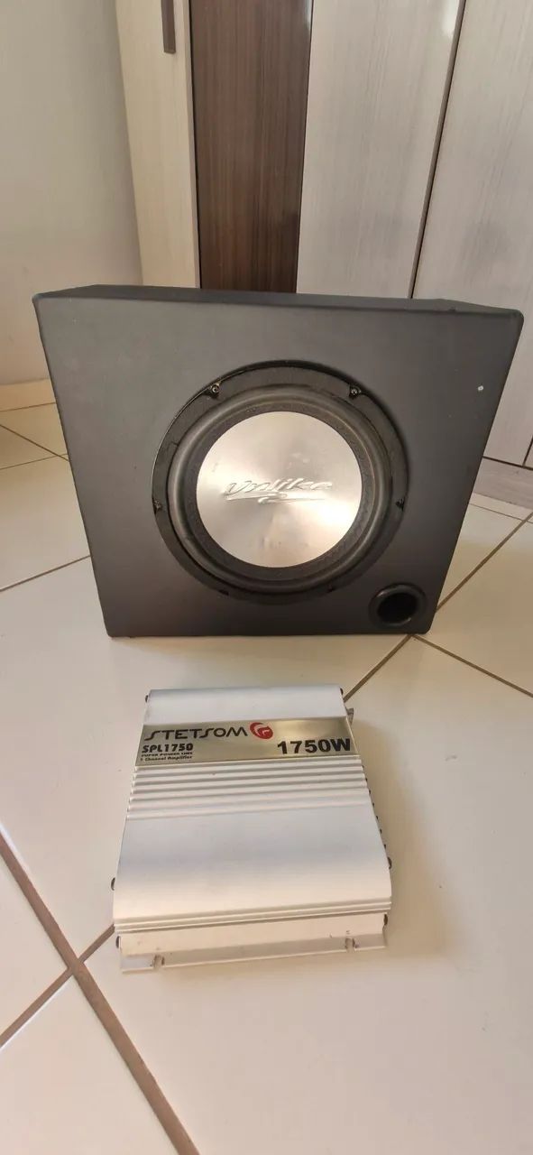 Caixa de som com falante subwoofer 10 Polegadas 300 W mais modulo stetsom 7.500 - Foto 3
