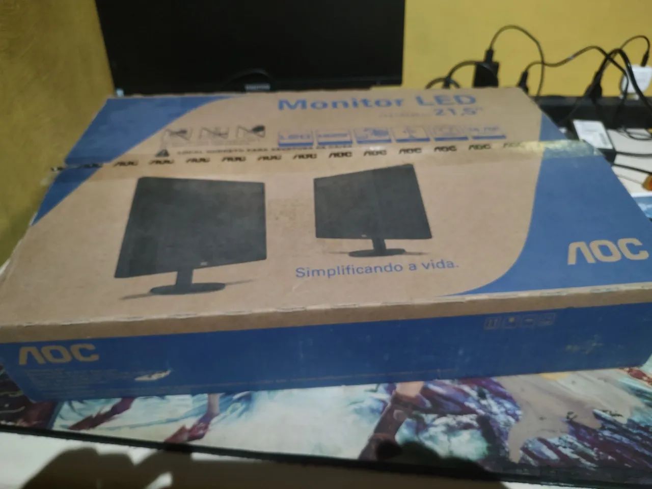 Monitor aoc 21.5 polegadas novo na caixa falar com com Ivan no *11 ou *32 - Foto 4