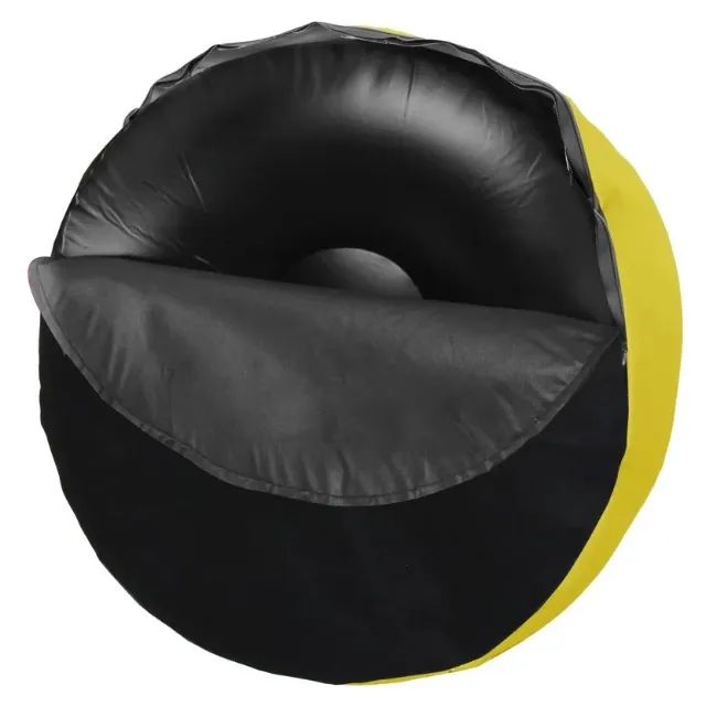 Pouf Inflável Amarelo - Foto 2